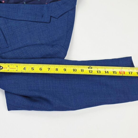 Tommy Hilfiger Size 46R Mens Blue Sport Jacket Blazer Wool Blend Two Back Slit - Picture 10 of 15